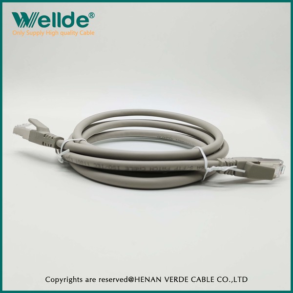 Cat6A patch cord gray network cable Cat6A patch cord gray network cable