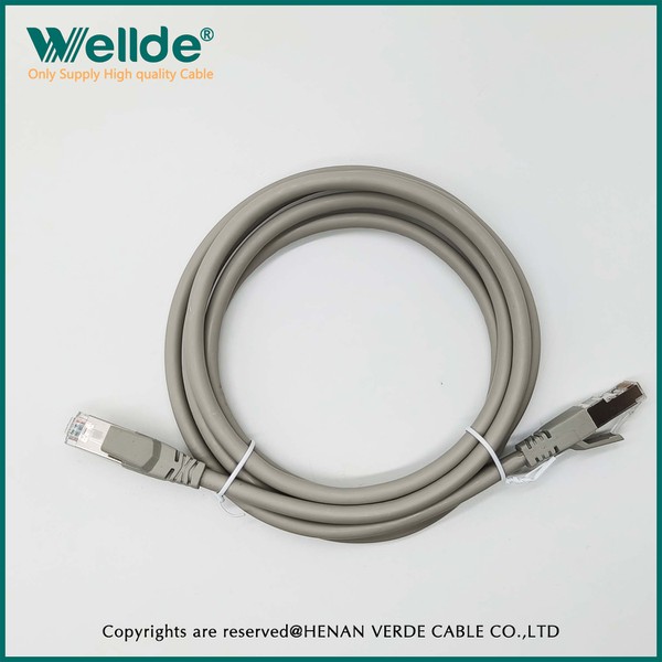Cat6A patch cord gray network cable Cat6A patch cord gray network cable