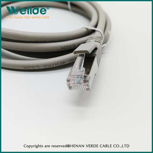 Cat6A patch cord gray network cable Cat6A patch cord gray network cable
