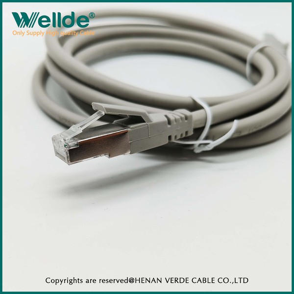Cat6A patch cord gray network cable Cat6A patch cord gray network cable