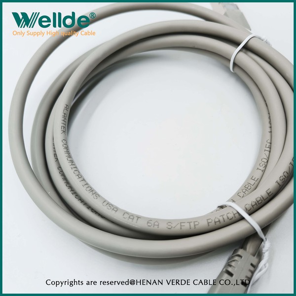 Cat6A patch cord gray network cable Cat6A patch cord gray network cable
