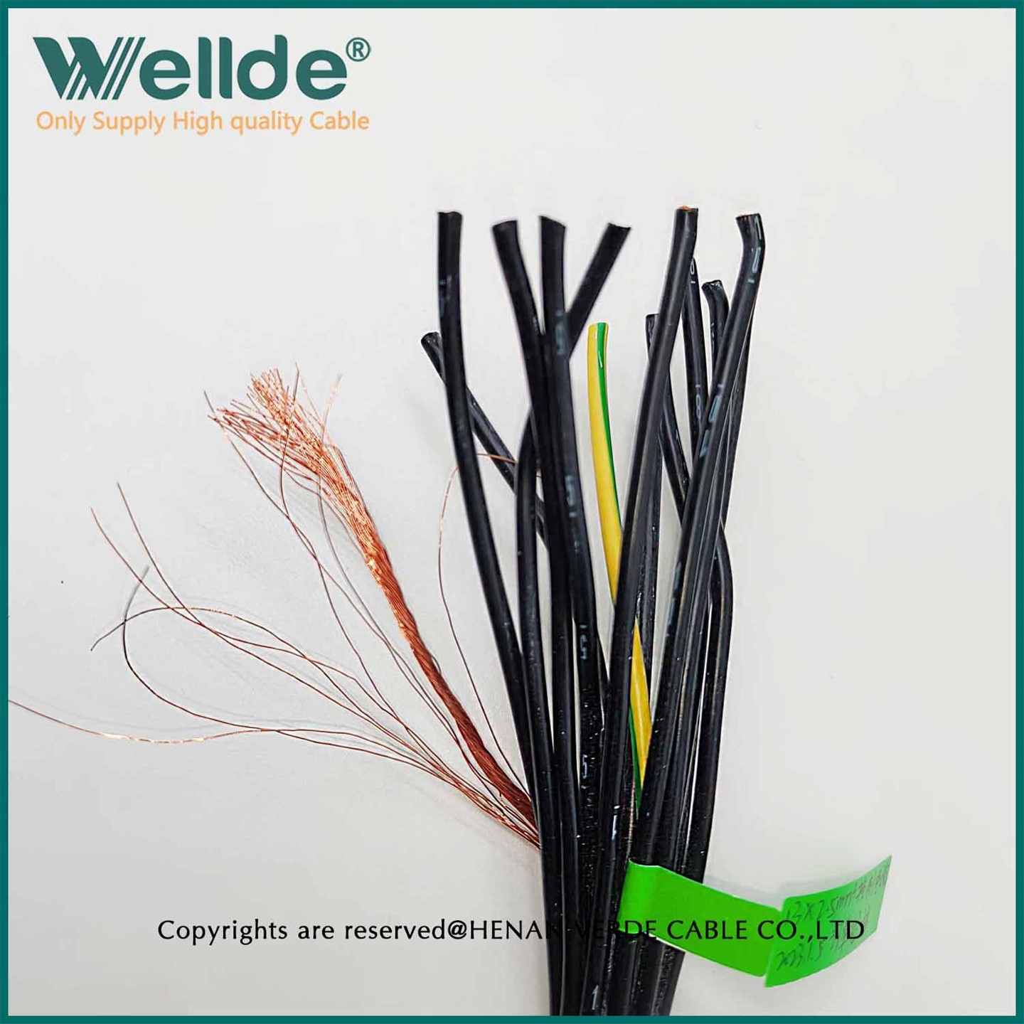 Cable de control de conductor de coure pur de 13 nuclis de 2,5 mm2