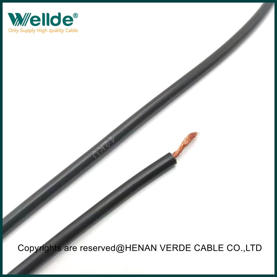 Cable de silicona de filferro de coure estanyat de 40KV negre