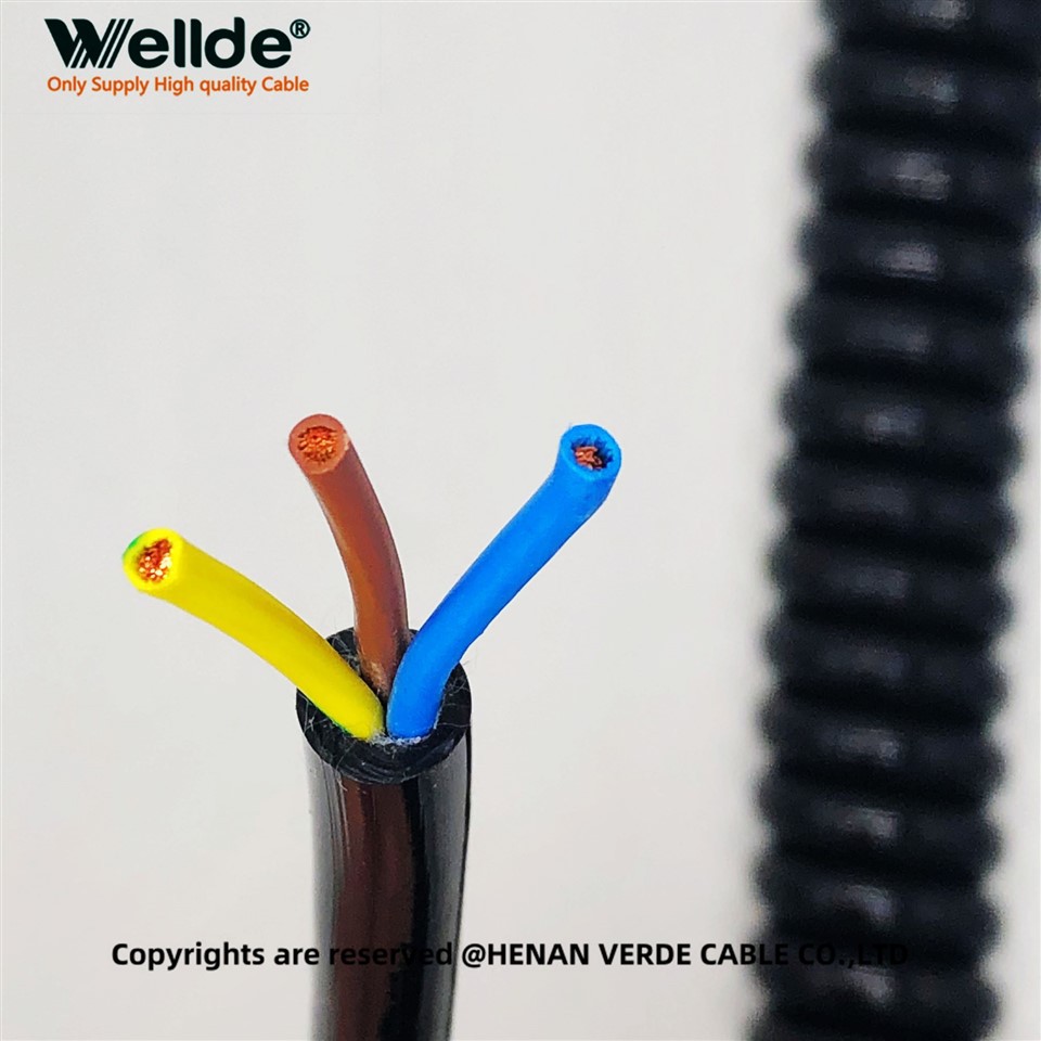 Cable espiral expandible de 3 nuclis